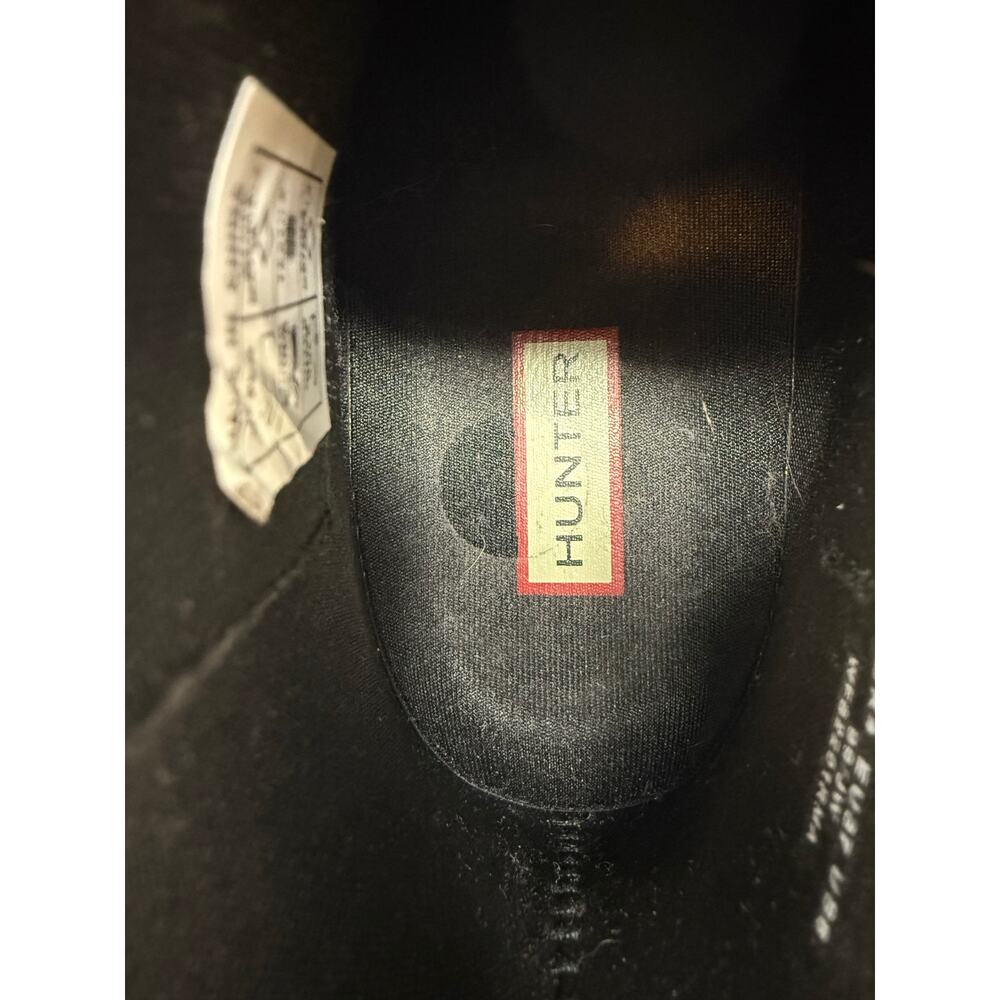 Hunter Refined Chelsea Rain Boot Women's 6 Black Waterproof Weatherproof EUC - Picture 4 of 11